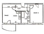Grundriss der Wohnung